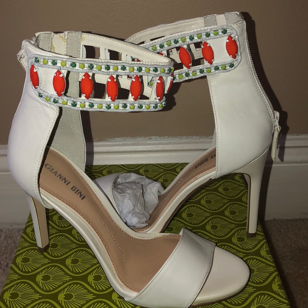 White Gianni Bini Sandals